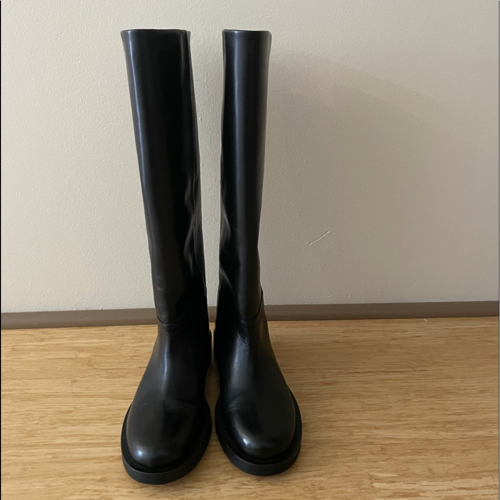 Zara leather boots NWT